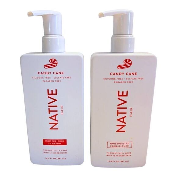 Native Candy Cane Moisturizing Shampoo AND Conditioner 16.5 fl oz Christmas New - Picture 1 of 5
